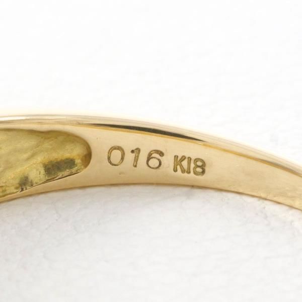 K18YG リング 指輪 16号 ダイヤ 0.16 総重量約2.4g - メルカリ