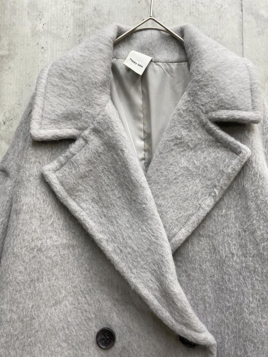 Happy John ハッピージョン チェスター コート sizeF グレー ◆ ◎レディース