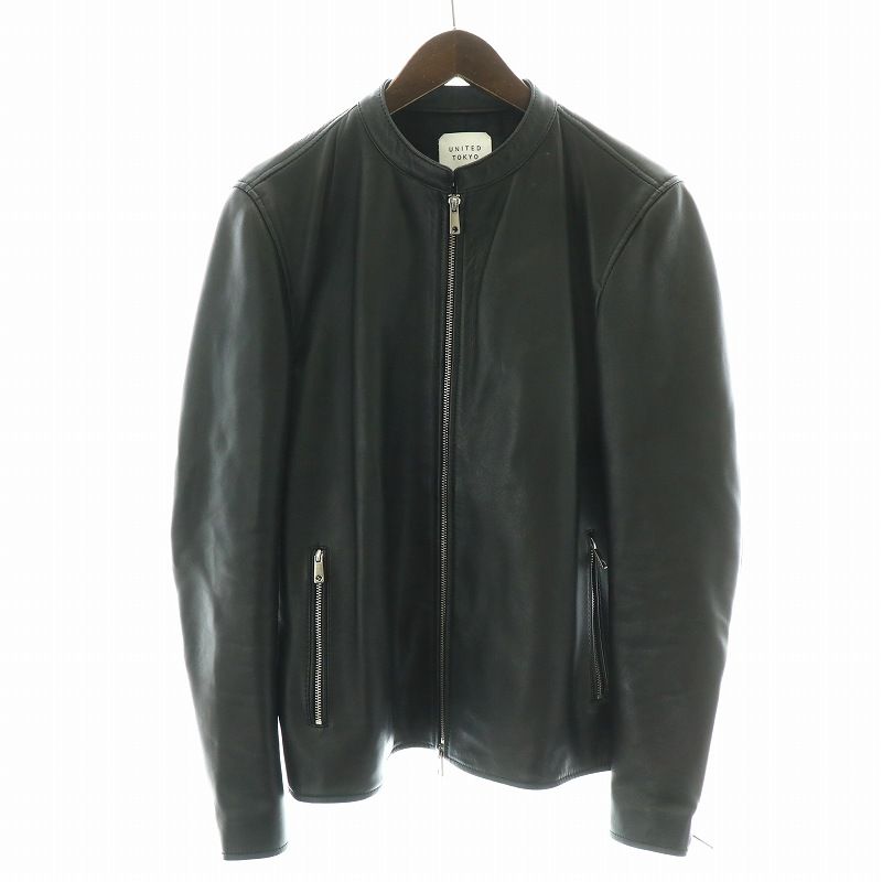 【美品】UNITEDTOKYOユナイテッドトウキョウ シープスキンライダース 2 ユナイテッドトウキョウ UNITED TOKYO ライダースジャケット