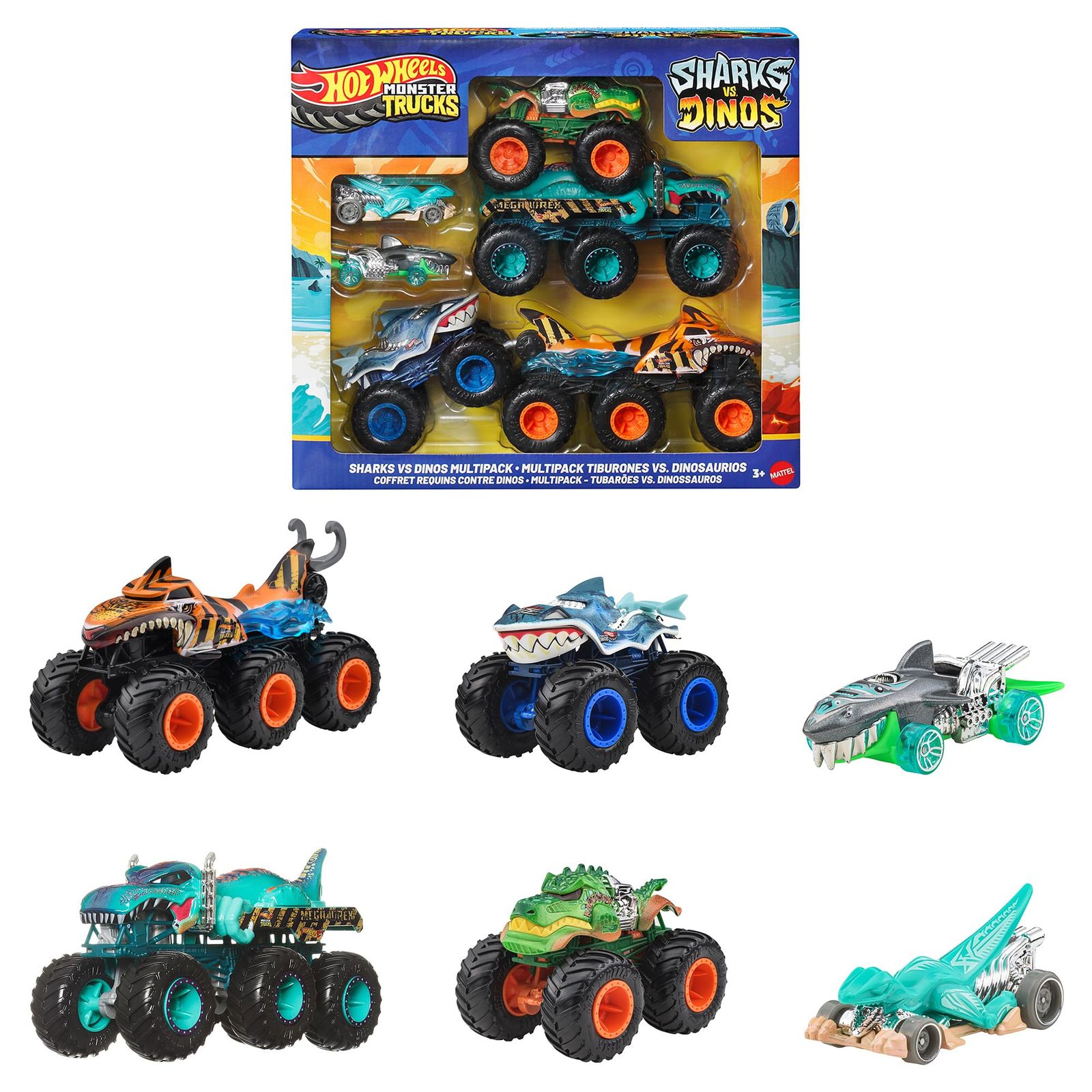 新品 ホットウィール(Hot Wheels) モンスタートラック シャーク vs