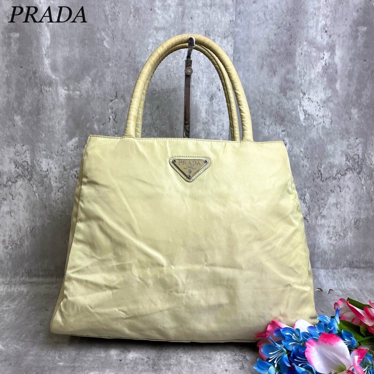 ✨良品✨ PRADA プラダ ハンドバッグ トートバッグ 三角ロゴ ✨良品✨ PRADA プラダ ハンドバッグ トートバッグ 三角ロゴ