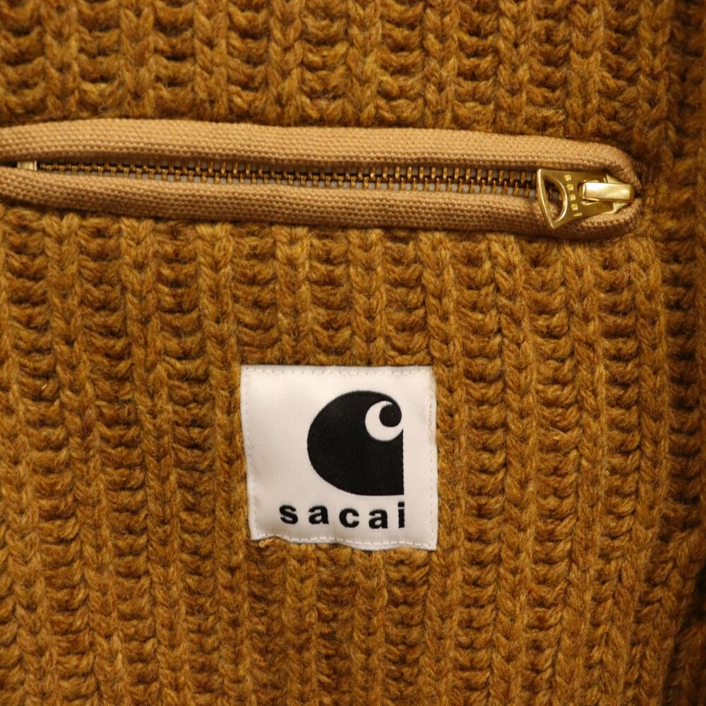 Sacai (サカイ) ×Carhartt WIP 23AW Knit Pullover Detroit デトロイト
