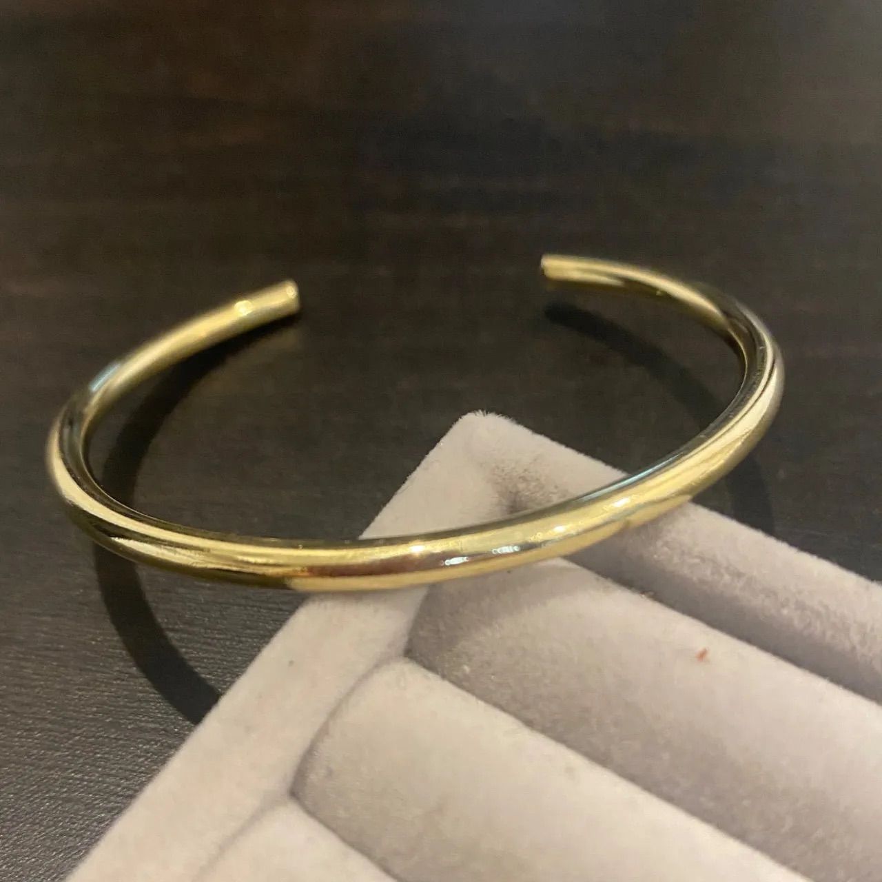 真鍮バングル 3.5mm丸線【丸バングル アクセサリー バングル 