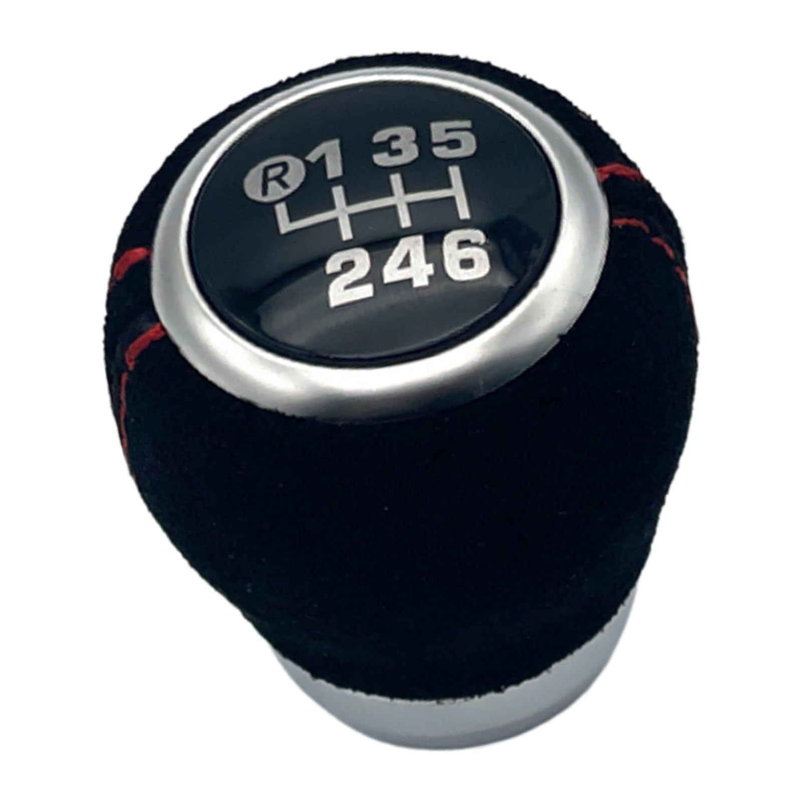 TIGRE BLANC シフトノブ スウェード調 アルカンターラ風 MT 6速 M12 自動車用 ギアレバー 汎用 内装 ドレスアップ パーツ 交換 滑り止め 車検対応 ブラック A [ブラックA]