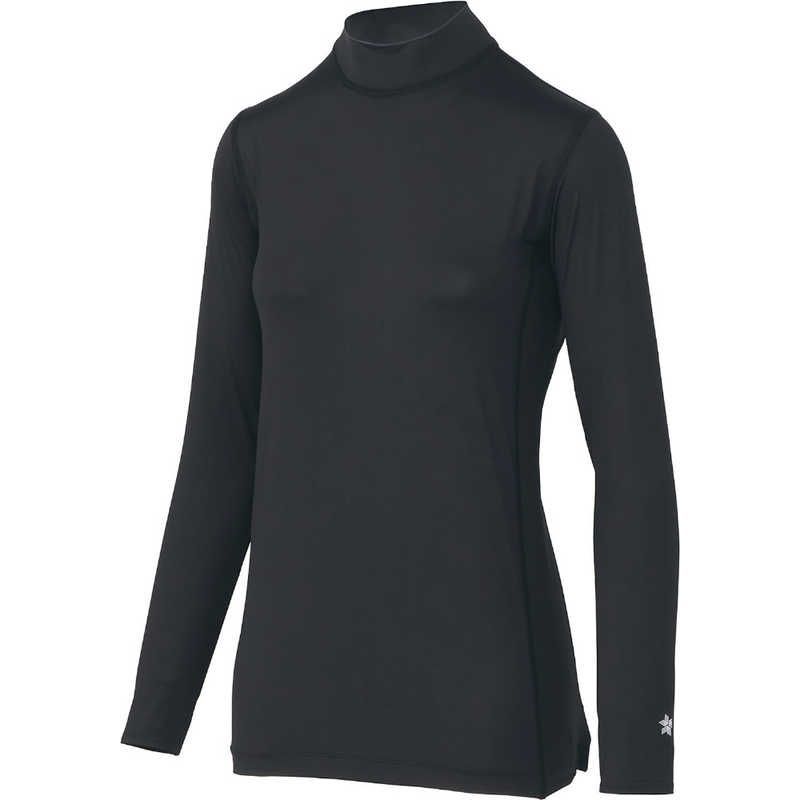 未開梱 ゴールドウィン シースリーフィット クーリングモックネックロングスリーブ レディース Lサイズ ブラック 返品交換不可 GCW65100