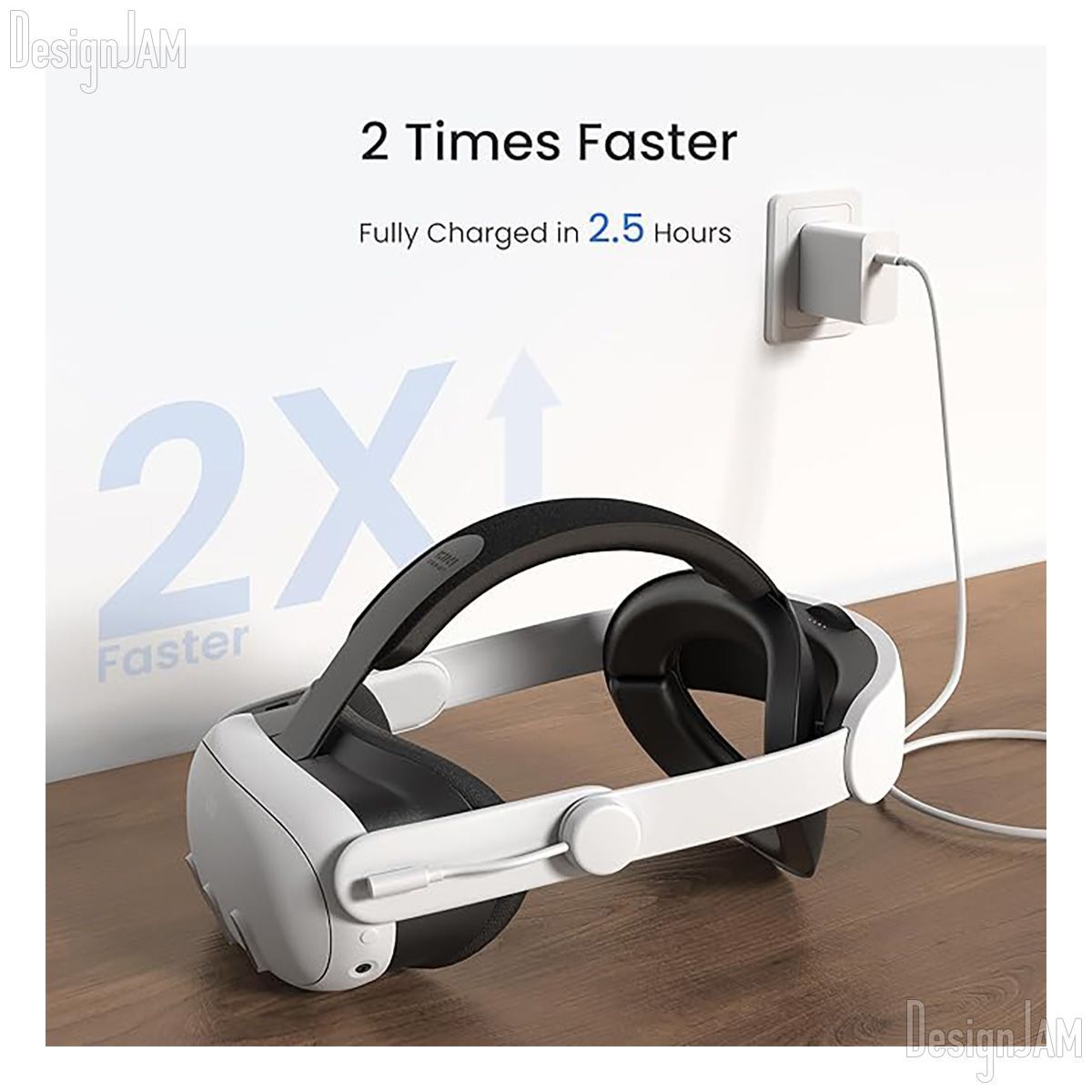 KIWI design H4 Boost Quest 3/3S用 ヘッドストラップ バッテリー