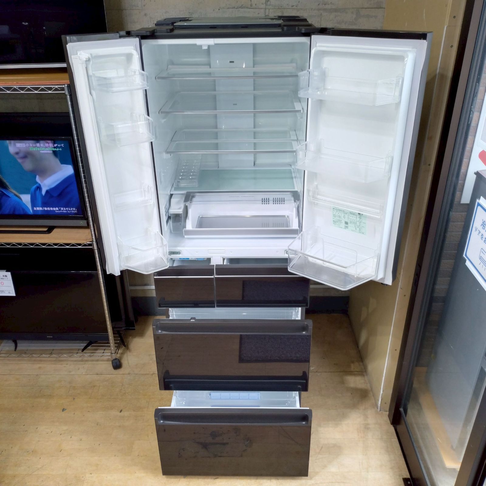 品 直接引取り 横浜市近郊自社便配送 パナソニック Panasonic 6ドア冷凍冷蔵庫 冷蔵庫 NR-F508HPX-T 500L 冷蔵364L 冷凍136L 製 C9307 WWW_KANDAIZUMI_COM