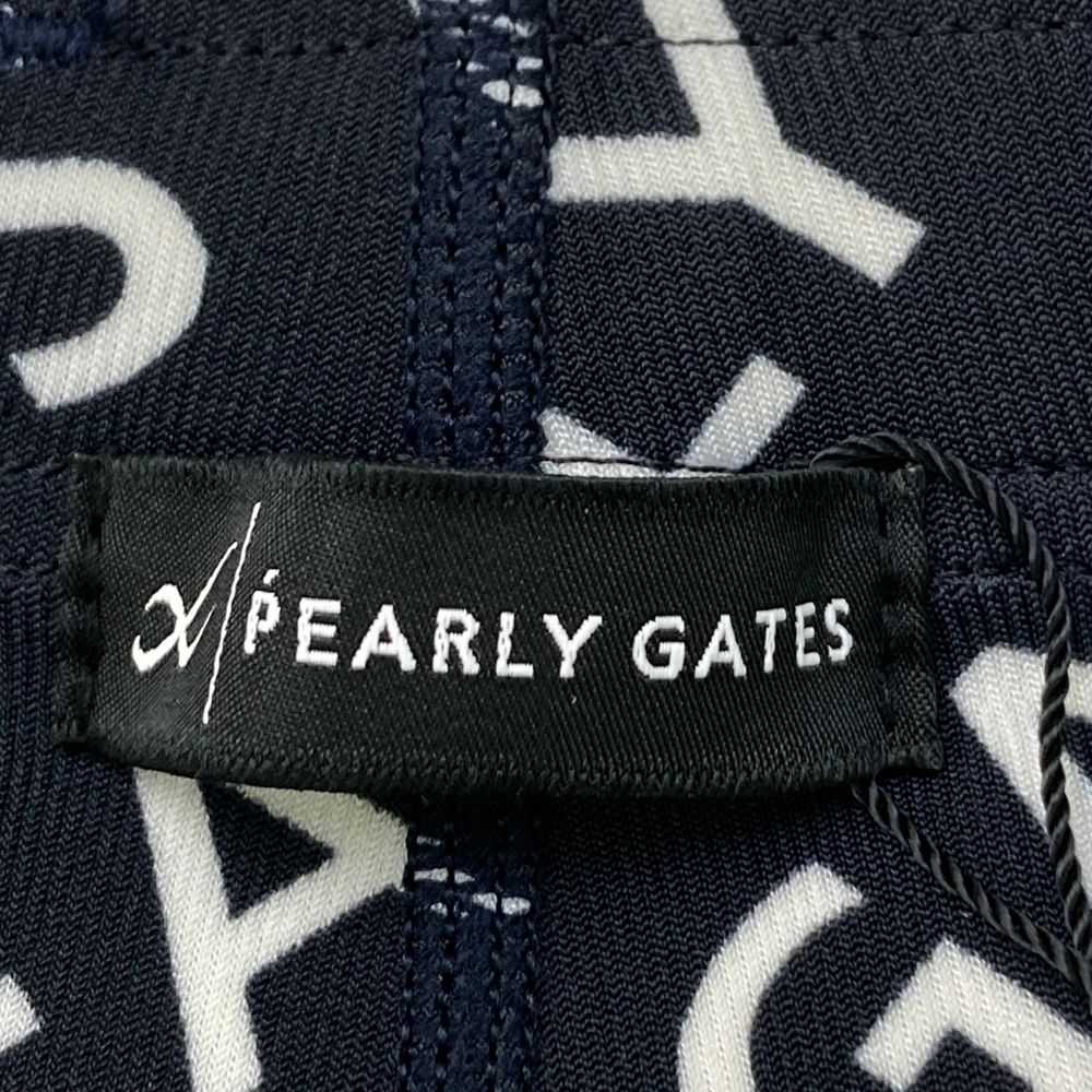サイズ：S PEARLY GATES パーリーゲイツ ×CW-X レギンスパンツ ロゴ総柄 ネイビー系 [240101491302] ゴルフウェア レディース ストスト サイズ：S PEARLY GATES パーリーゲイツ ×CW-X レギンスパンツ