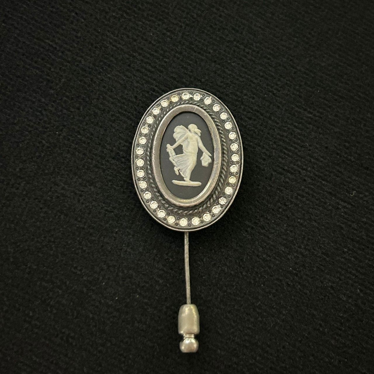 ウェッジウッド ジャスパー シルバー製 カメオ スティックピン