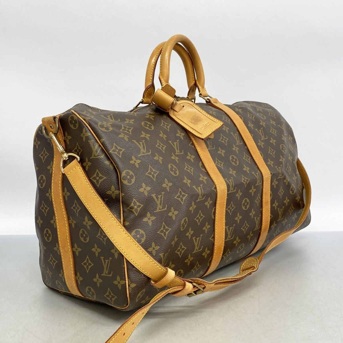 ルイ ヴィトン キ－ポル バンドリエール55ボストン ⭐︎ダイヤル式パドロック錠付 お洒落メンズへ】Louis Vuitton キーポル バンドリエール 50