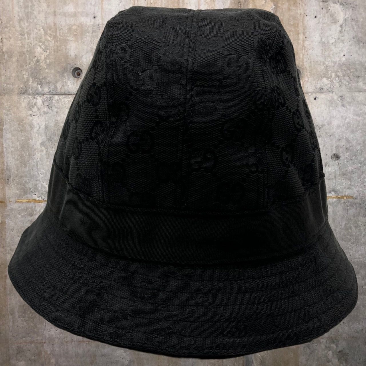 GUCCI グッチ ハット バケットハット　バケハ GG総柄 帽子 ブラック 黒 GUCCI(グッチ) GG柄バケットハット/帽子 160 1800 2690714 M