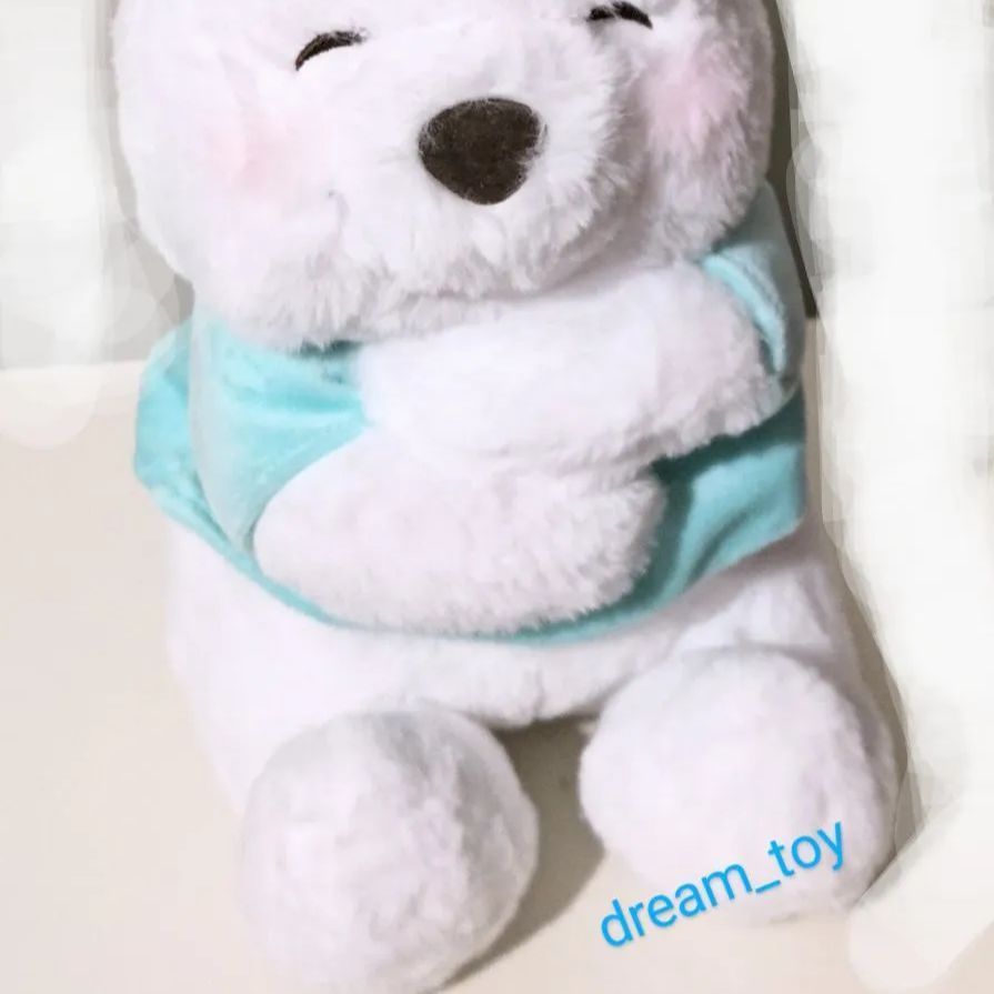 Disney『プーさん』ぬいぐるみ(29cm)❣ Hug ハグ ホワイト 白|mercari