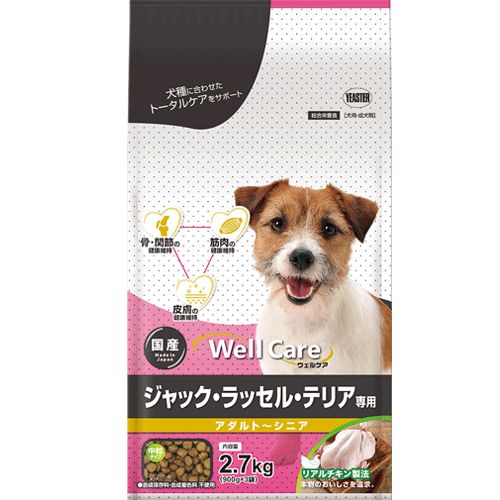 イースター ウェルケア ジャック ラッセル テリア アダルト～シニア 2.7kg 900g×3袋 ×8袋