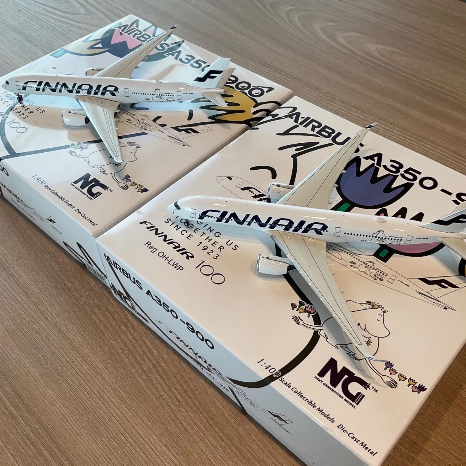 直販新作 FINNAIR A350-900 ムーミン フィンエアー 1:400 Ph - 模型