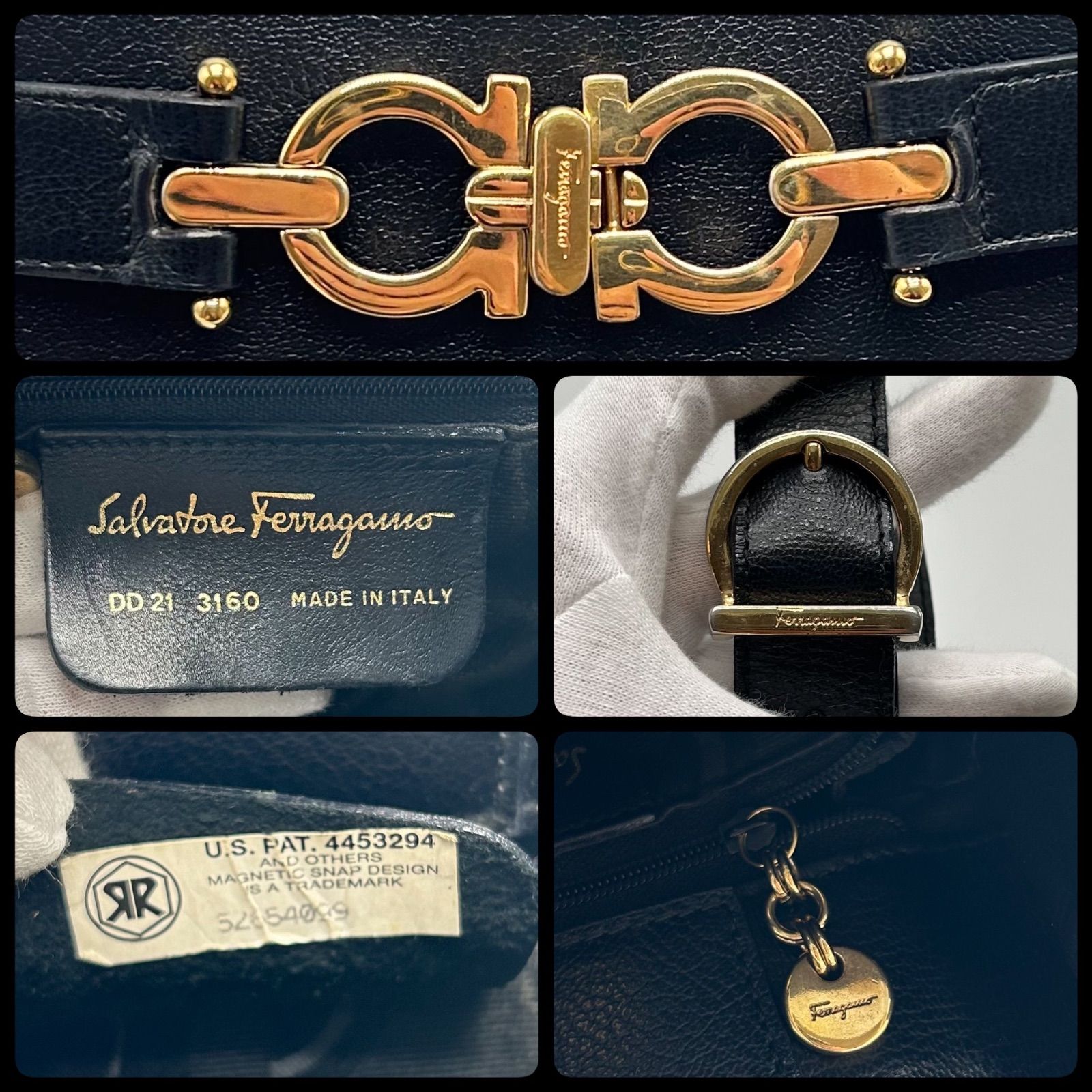 美品 Salvatore Ferragamo サルヴァトーレ フェラガモ ダブル