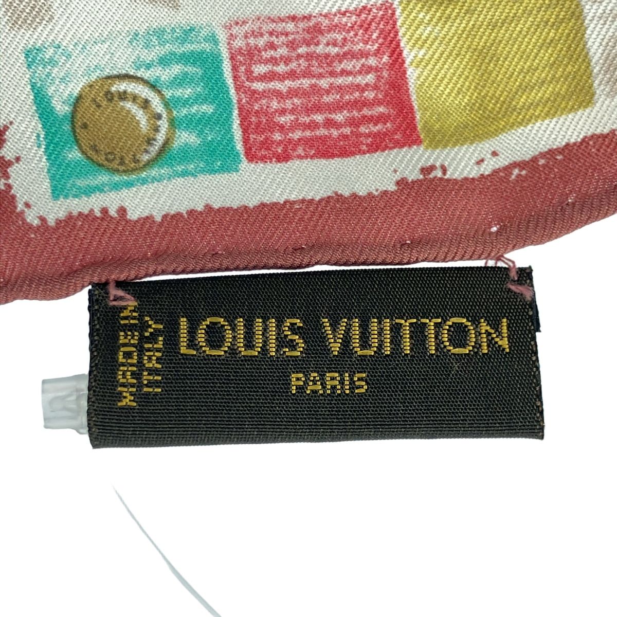 LOUIS VUITTON シルクスカーフ カラフル LOUIS VUITTON ルイヴィトン ビーツフロートシルクスカーフ