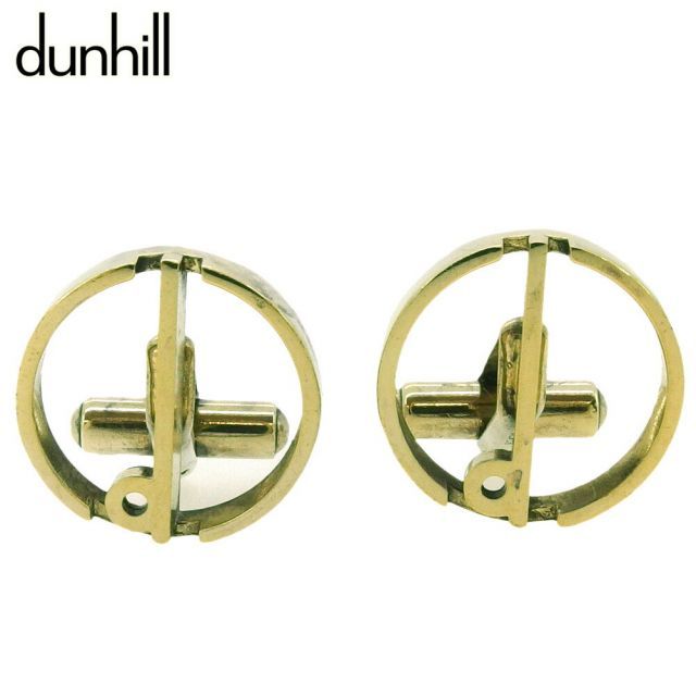ダンヒル カフス カフリンクス メンズ スウィヴル式 dマーク ゴールド シルバー925ゴールドメッキ dunhill T18769S 