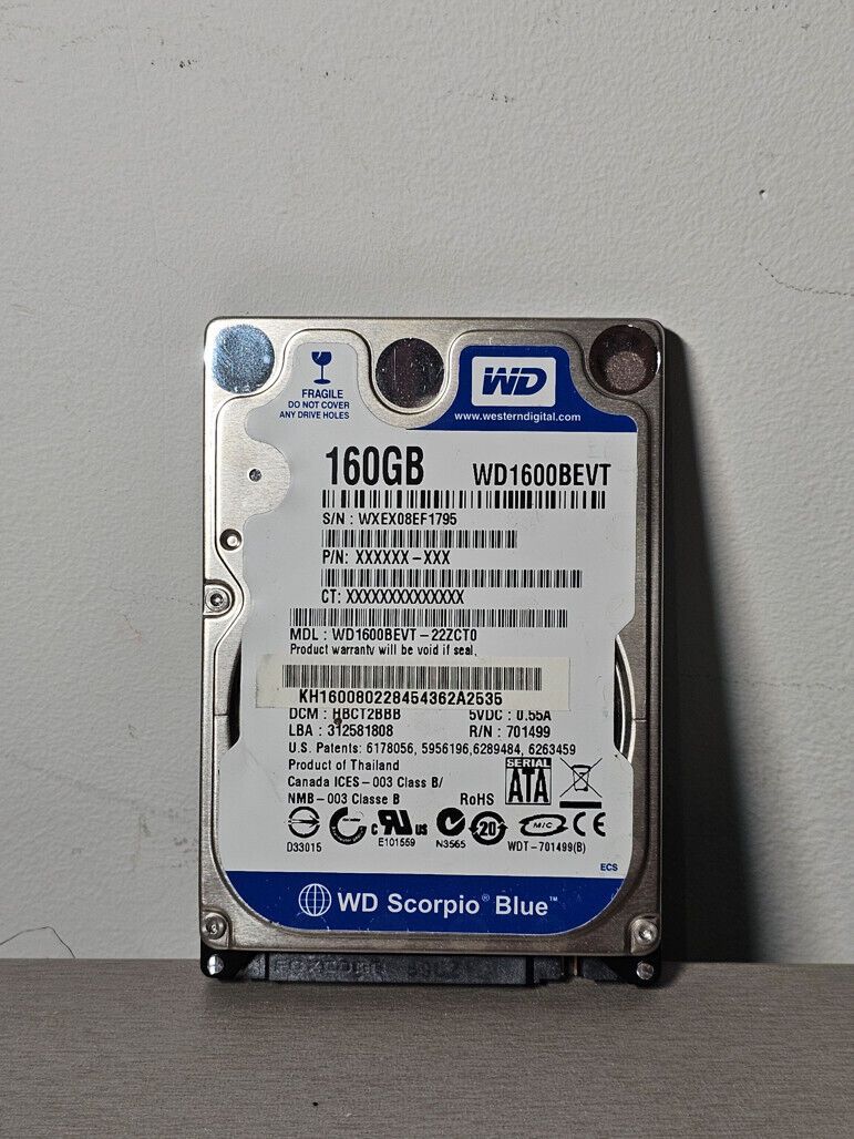 Western Digital WD1600BEVT