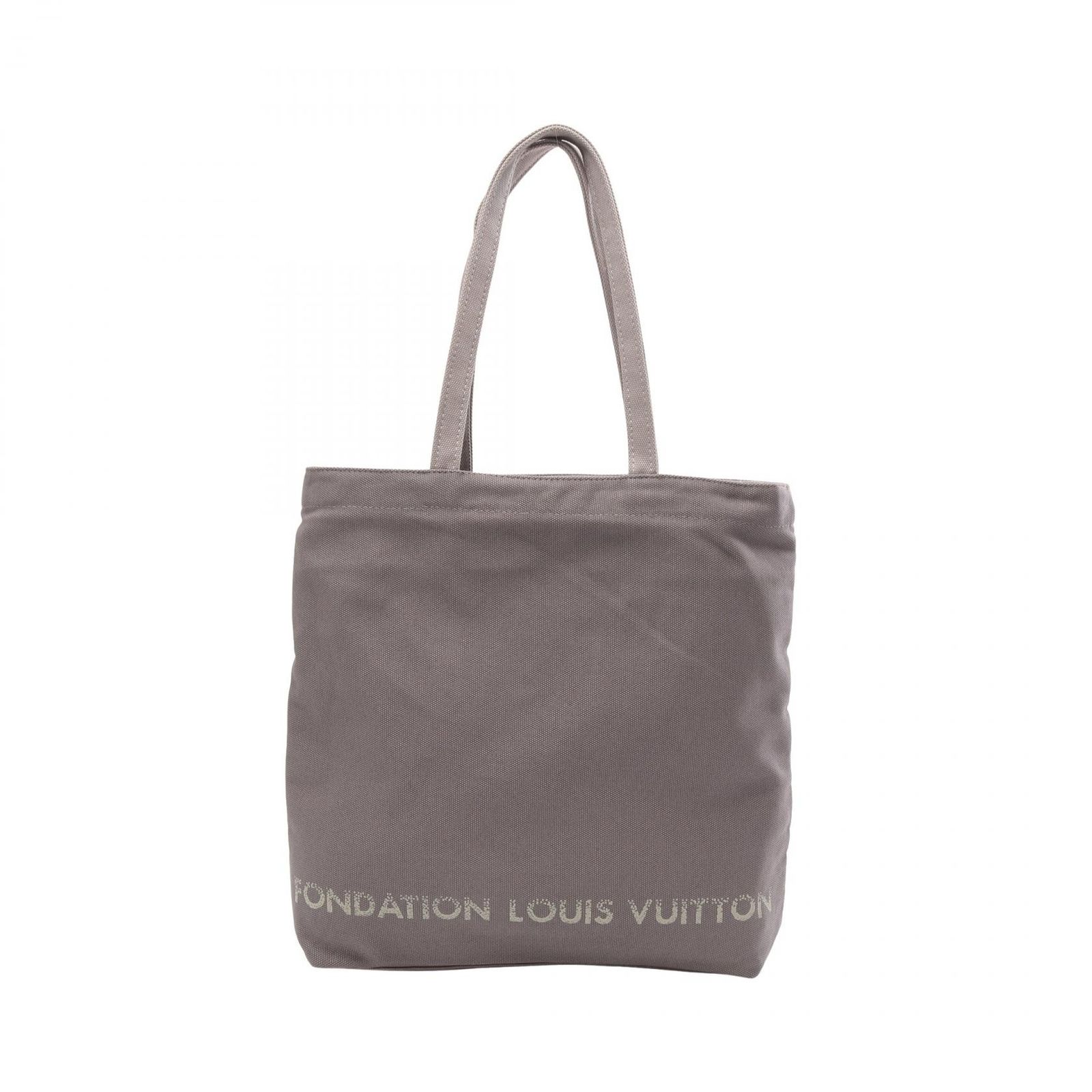 ルイ ヴィトン LOUIS VUITTON トートバッグ フォンダシオン 2000000000565 グレー キャンバス フォンダシオントートバッグ レディース