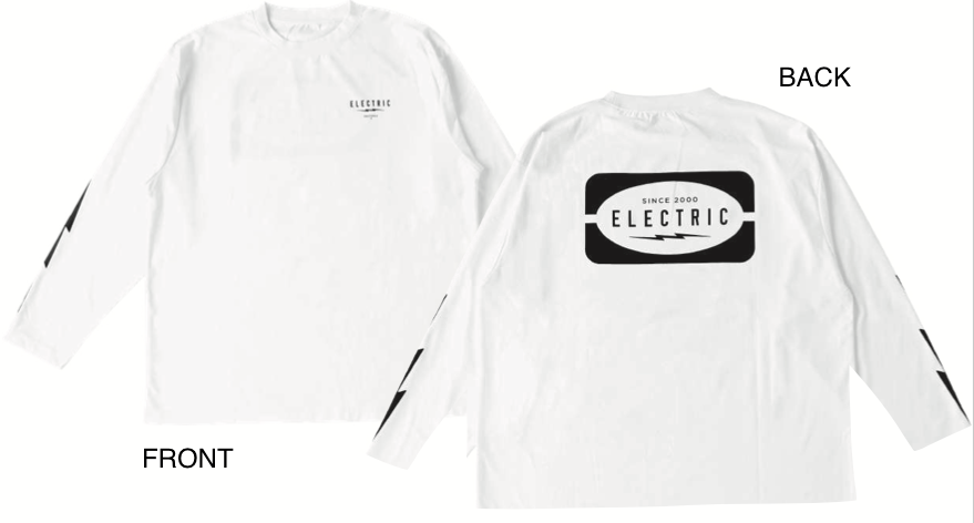 新品 ELECTRIC TINKER DRY L/S TEE UVカット吸汗速乾接触冷感防蚊加工 エレクトリック ドライロングスリーブTシャツ ブラック ホワイト