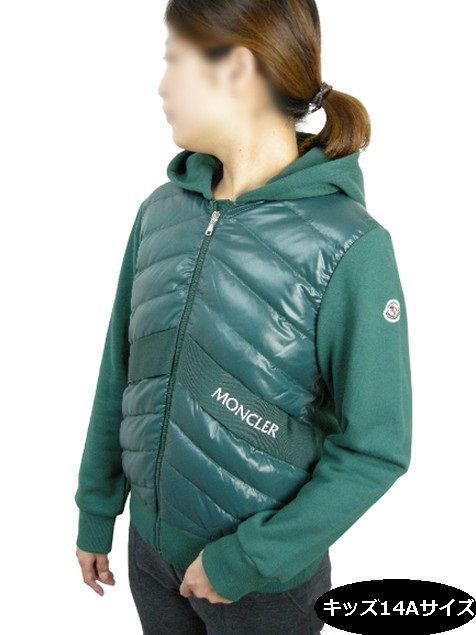 キッズ14A (大人女性S-M相当)□新品□モンクレール スウェット切替 