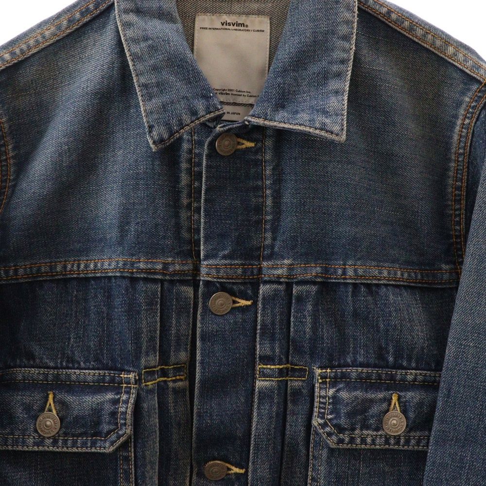 VISVIM (ヴィスヴィム) SS 101 JKT DAMEGED デニムジャケット Gジャン 