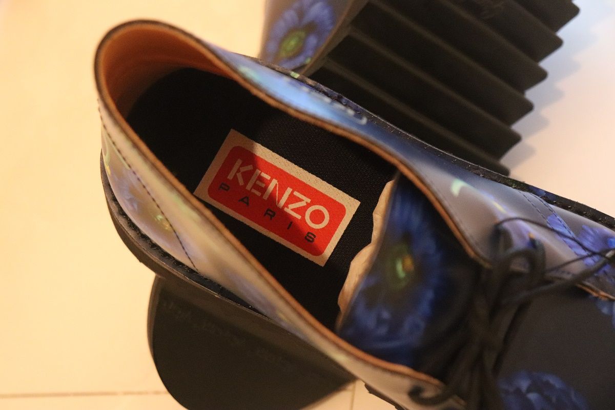 KENZOケンゾー 新品メンズレザーハイカットスニーカー 42 95700円箱 