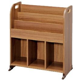 絵本ラック ウォールナットブラウン 251495 アイリスオーヤマ