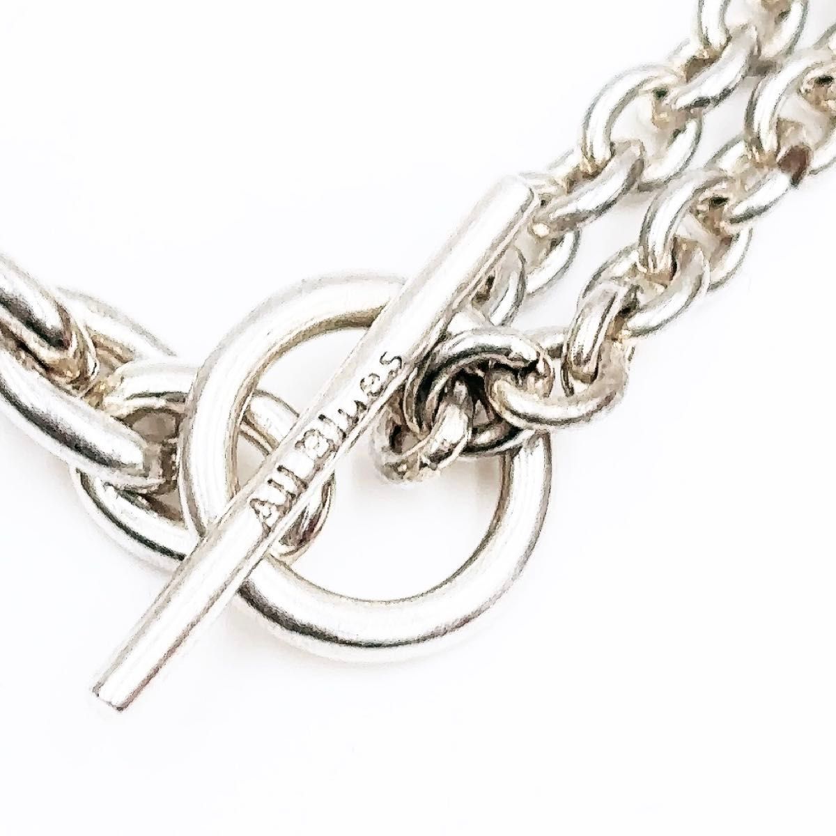 all blues オールブルース ダブルチェーンシルバーネックレス