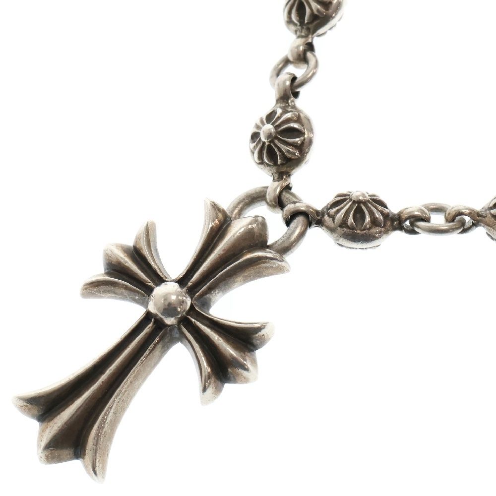 CHROME HEARTS (クロムハーツ) #1 CRSBL CHN SML CH CRS クロスボールチェーン スモールCHクロス ネックレス シルバー
