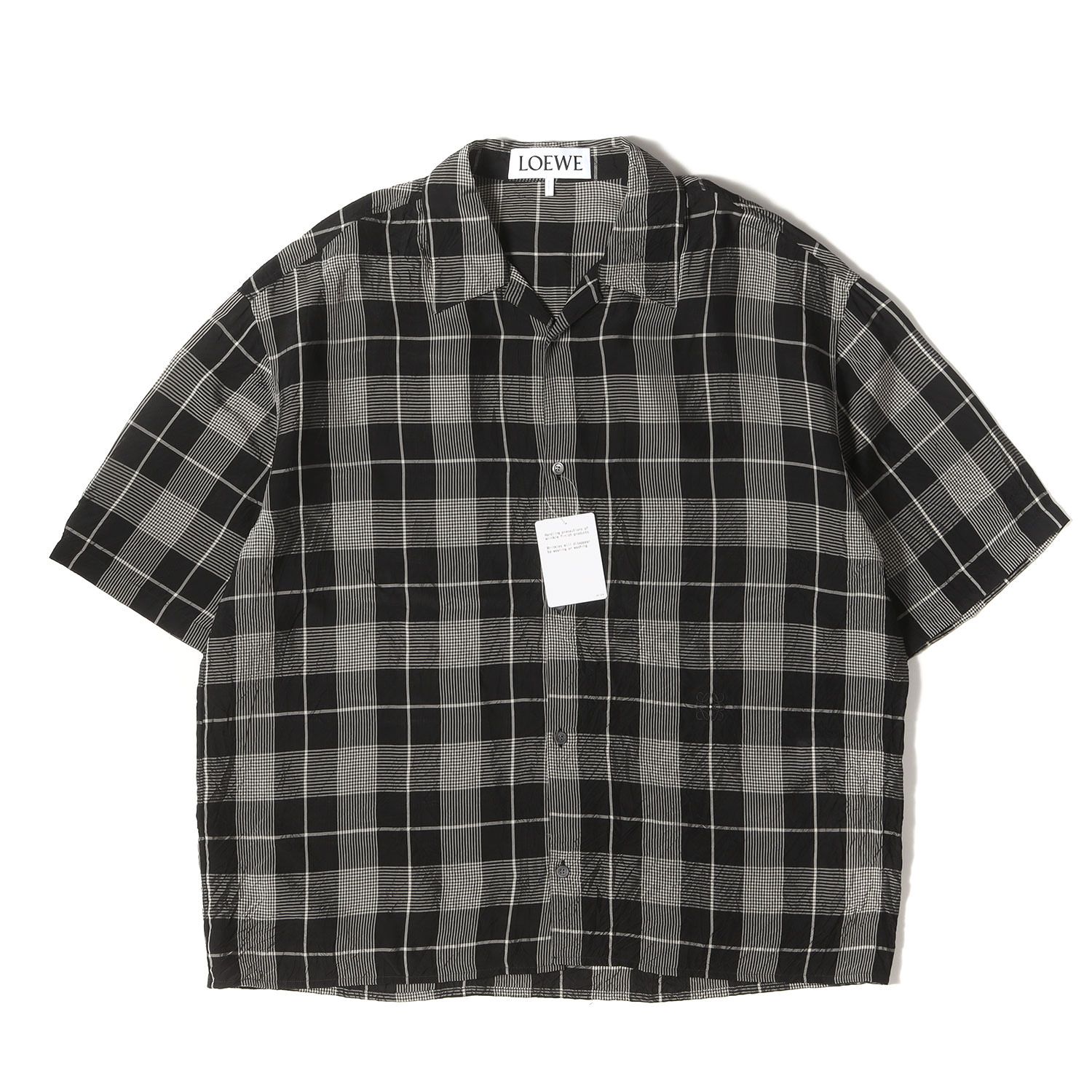 新品】LOEWE ロエベ シャツ サイズ:39 / 25SS チェック レーヨン