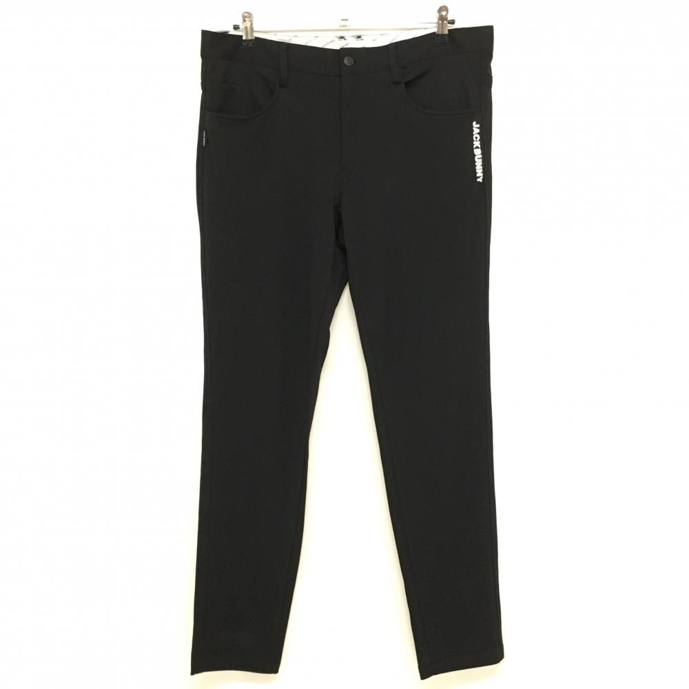 特価【超美品】ジャックバニー パンツ 黒 メッシュ 透け感 メンズ 7(2XL) ゴルフウェア 2022年モデル 大きいサイズ Jack Bunny