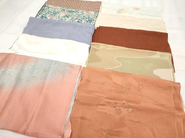 平和屋着物☆和装小物 上質な帯揚げ 10枚セット 逸品 AAAO1344ps