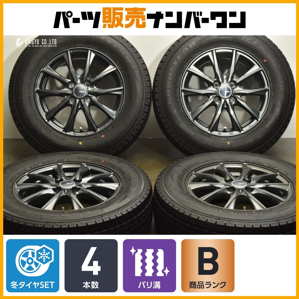 バリ溝 DOS 15in 5.5J 42 PCD100 グッドイヤー アイスナビ SUV 205 70R15 トヨタ ライズ ダイハツ ロッキー スバル レックス ガソリン