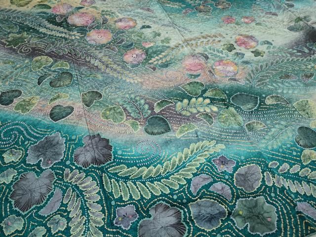 平和屋着物●訪問着　辻が花　絞り　暈し染め　金彩　正絹　逸品　CAAY5089ut 平和屋着物○訪問着 辻が花 絞り 暈し染め 金彩 正絹 逸品 CAAY5089ut