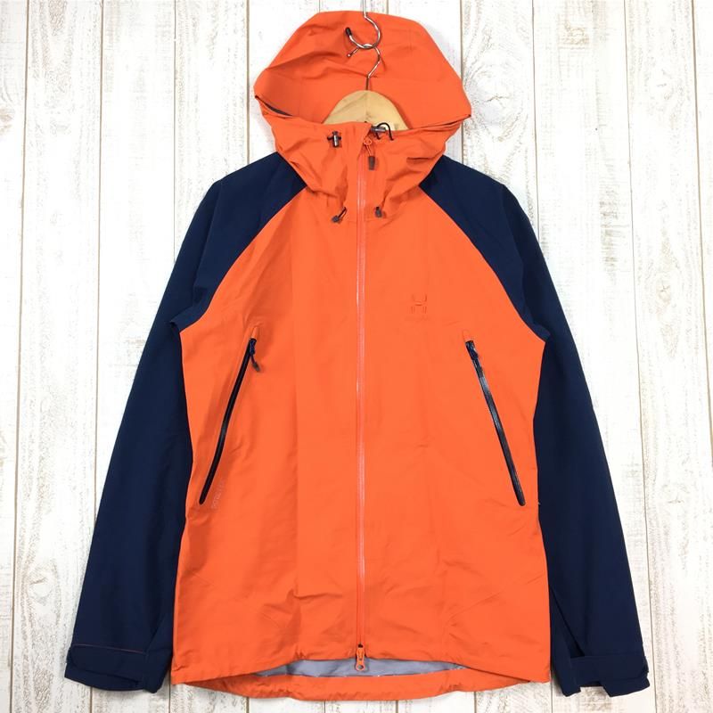 MENs S ホグロフス ロック スピリット ジャケット Roc Spirit Jacket ゴアテックス アルパイン ハードシェル フーディ  HAGLOFS 604145 オレンジ系 - メルカリ