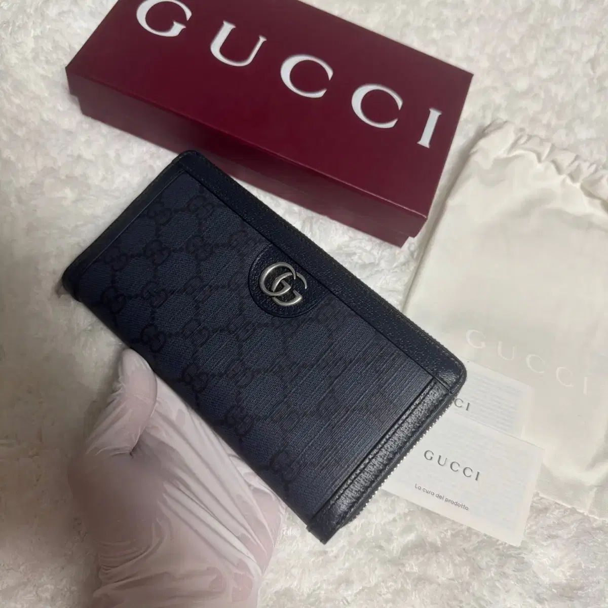 GUCCI グッチ オフィディア 新モデル ラウンドファスナー 長財布