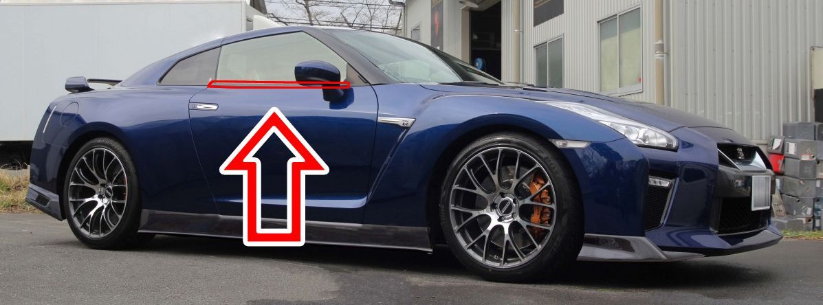 日産純正 R35 GT-R GTR フロントドア モール ドアモール 左右セット NISSAN Genuine Front Door Outside M ing Left Right Set OEM