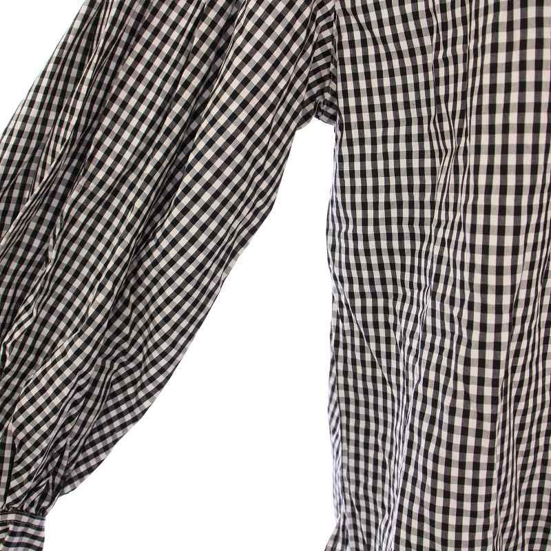 BALLSEY◆長袖シャツ/36/コットン/BLK/チェック/11-01-42-01104// ボールジー BALLSEY トゥモローランド 24SS コットンキュプラ