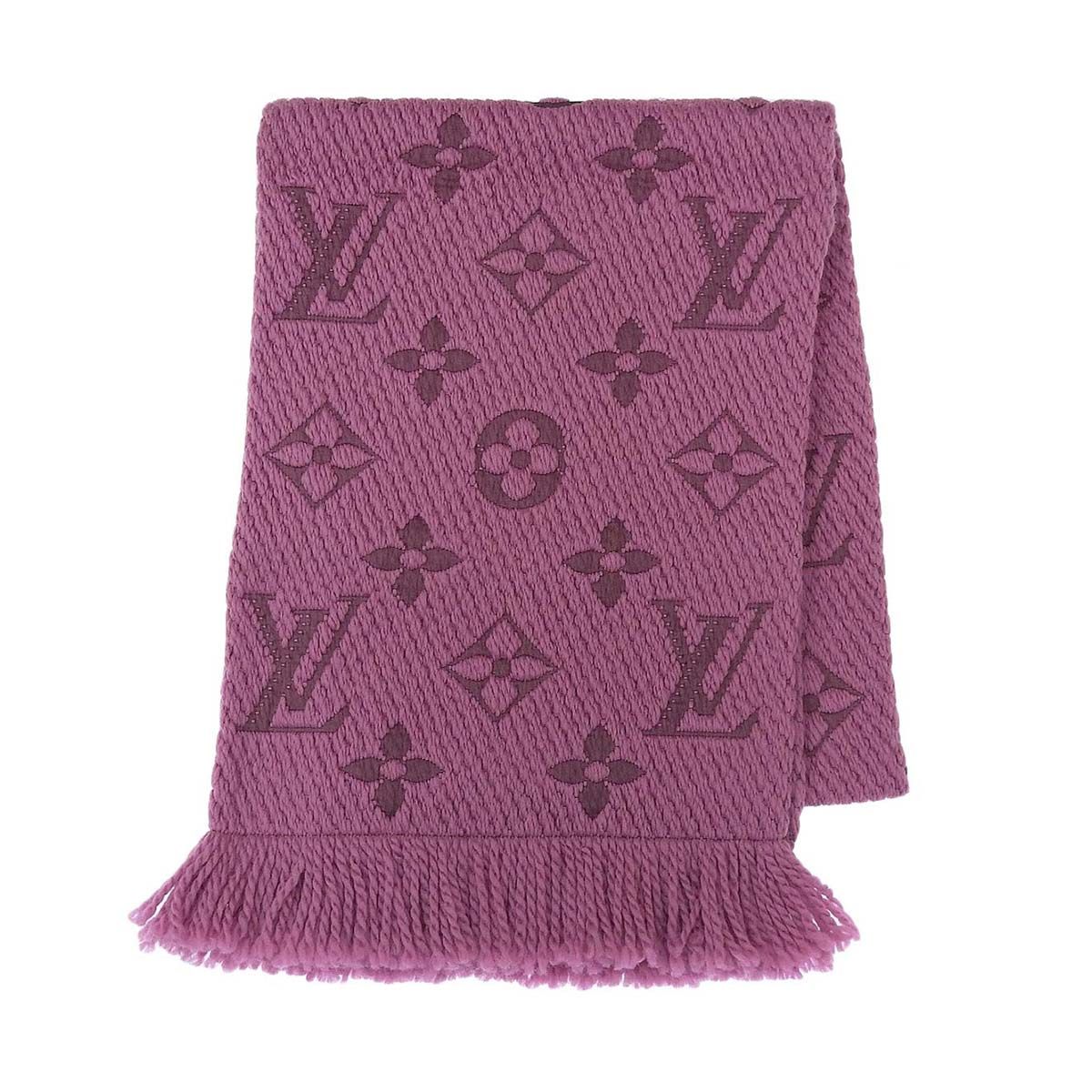 LOUIS VUITTON ヴィトン ロゴマニア マフラー ピンク LOUIS VUITTON