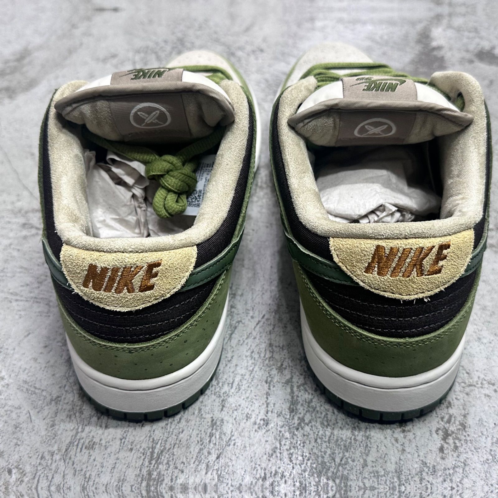 Nike SB 堀米Dunk Low グリーン/ベージュ　２７cm 4/3・4/5発売｜堀米 雄斗(Yuto Horigome) × Nike SB Dunk Low