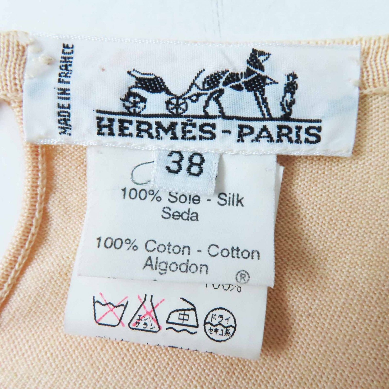 美品◎HERMES エルメス PASSIFLORES パッションフラワー シルク コットン ツイルレーヌ  ニット カットソー マルチ 38 フランス製 正規品 美品◎HERMES エルメス PASSIFLORES パッションフラワー シルク