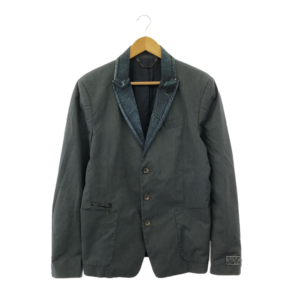 DIESEL ディーゼル デニム切替 テーラードジャケット アウター メンズ