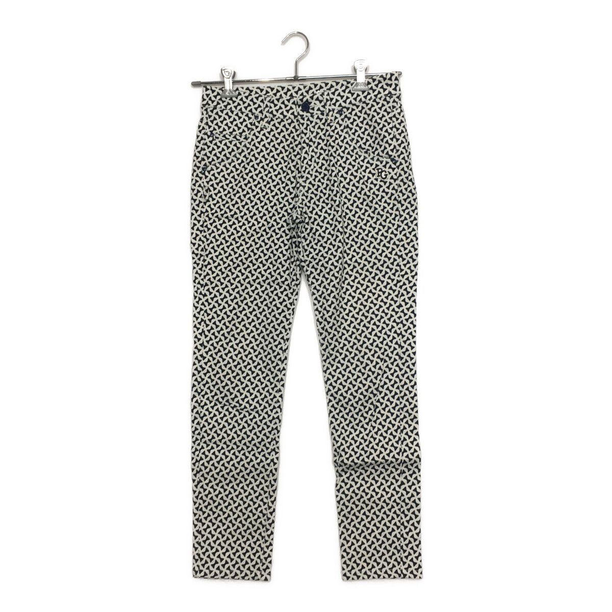 レディース パーリーゲイツ PEARLY GATES パンツ 0 S 白×紺 リボン柄 総柄