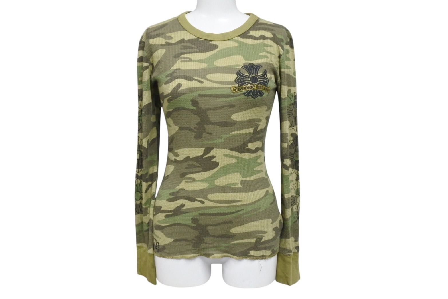Chrome Hearts 長袖 カモフラ ロンT カットソー サーマル CHROME HEARTS クロムハーツ 長袖シャツ 迷彩 サーマル ロンT