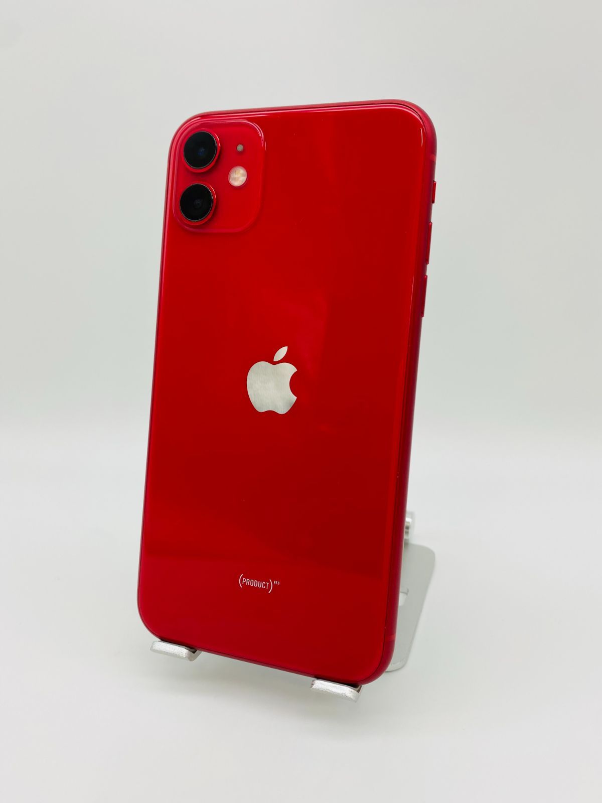 iPhone11 256GB レッド/シムフリー/純正バッテリー92%/極薄ケース