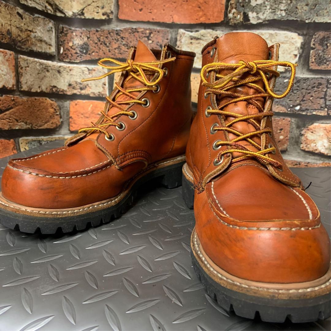 REDWING　 8175　 旧四角犬タグ　 VINTAGE　1989年製　 US6E　24　(20C29)　レッドウイング　アメリカ製