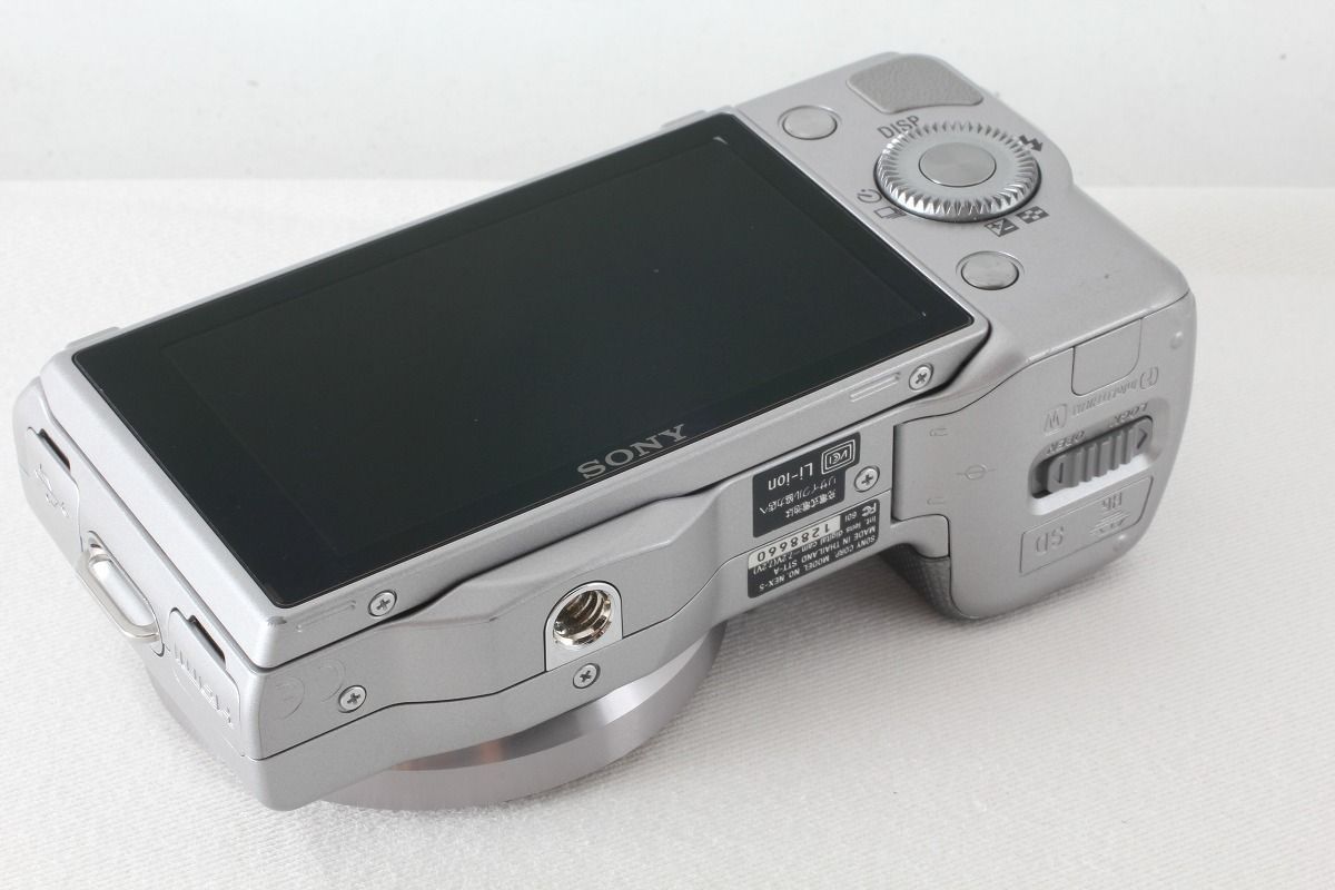 ソニー SONY NEX-5K ズームレンズキット シルバー 僅か4185ショット 付属品満載 元箱◇45703