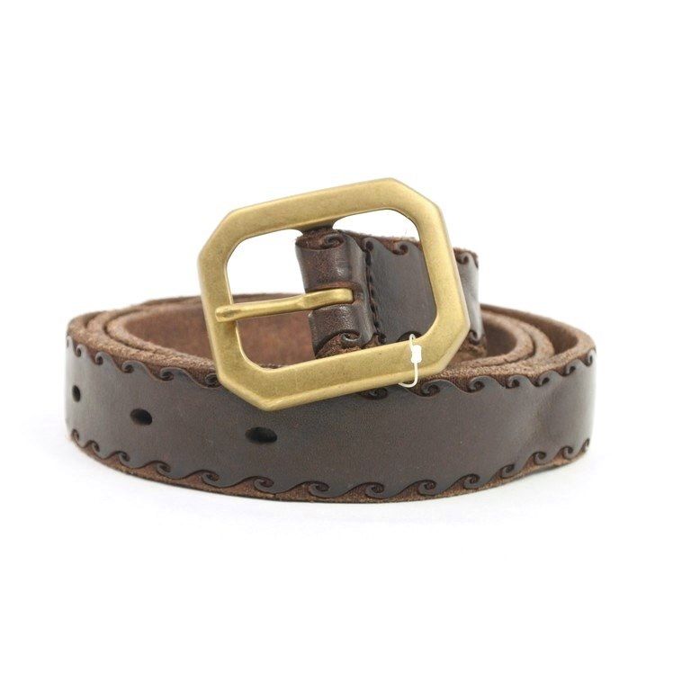 【新品未使用】ADRIANO MENEGHETTI ブラウンレザーベルト ADRIANO MENEGHETTI / GADIR ベルト – colonyclothing.jp