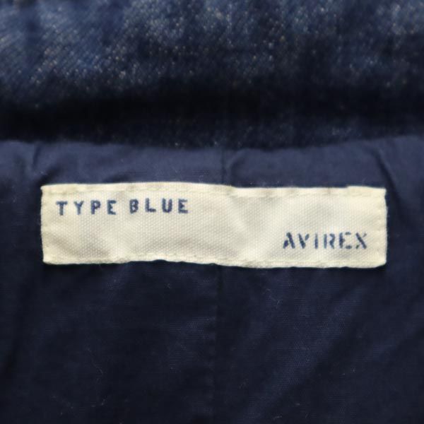 アヴィレックス TYPE BLUE ダウンジャケット ブルー AVIREX ボリュームカラー レディース  221106